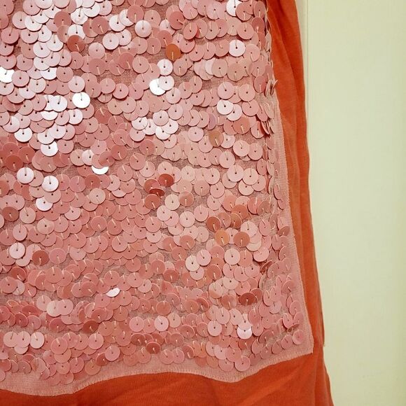 2/$20 Vintage pink sequins tank top - Picture 3 of 5